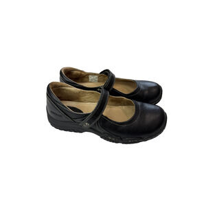 Stride Rite Morgan Black Leather Mary Jane Shoes Big Girls Size 2.5 Dress Flats